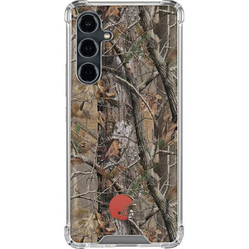 NFL Cleveland Browns Realtree AP Camo Galaxy S23 FE Clear Case