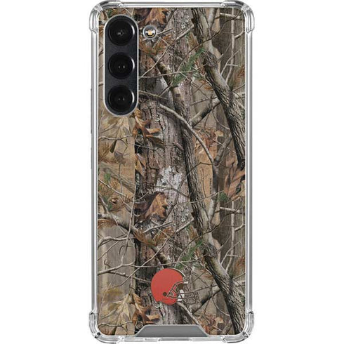 NFL Cleveland Browns Realtree AP Camo Galaxy S23 Plus Clear Case