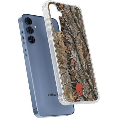 NFL Cleveland Browns Realtree AP Camo Galaxy S24 Clear Case