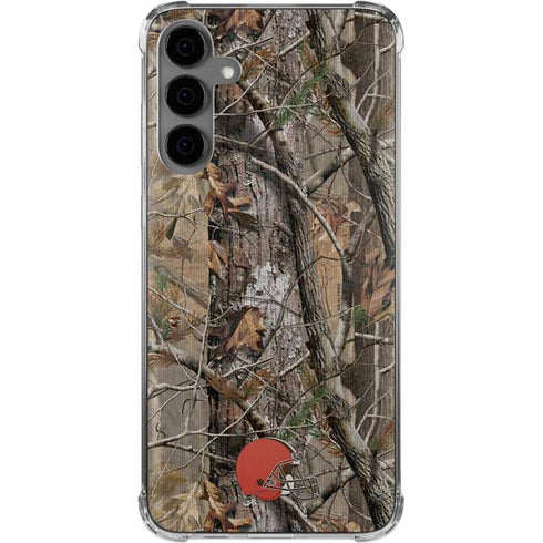 NFL Cleveland Browns Realtree AP Camo Galaxy S24 Plus Clear Case