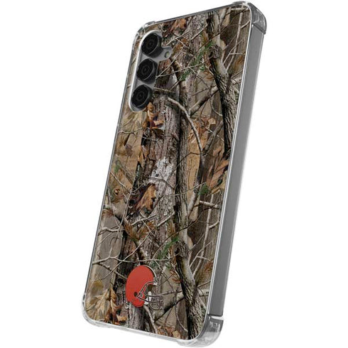 NFL Cleveland Browns Realtree AP Camo Galaxy S24 Plus Clear Case