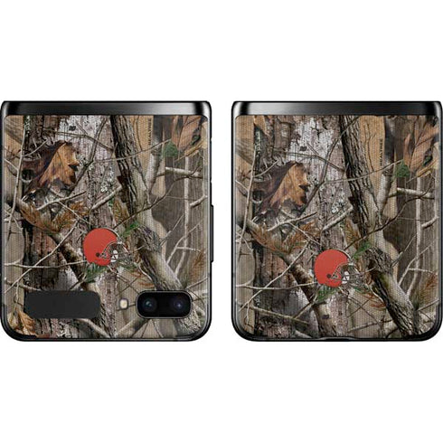 NFL Cleveland Browns Realtree AP Camo Galaxy Z Flip Skin
