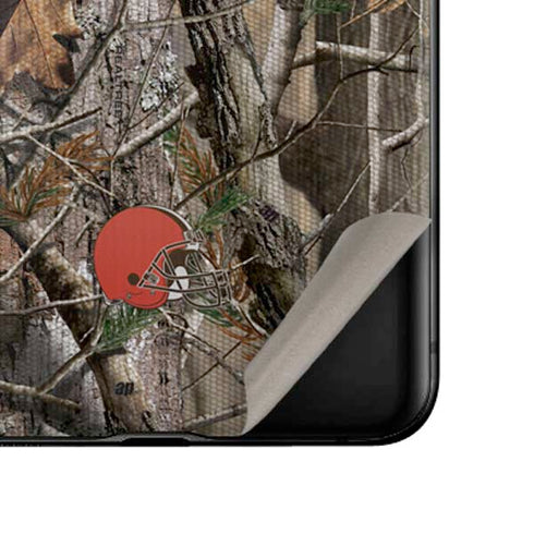 NFL Cleveland Browns Realtree AP Camo Galaxy Z Flip Skin