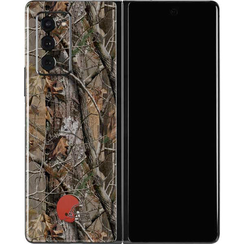 NFL Cleveland Browns Realtree AP Camo Galaxy Z Fold2 5G Skin