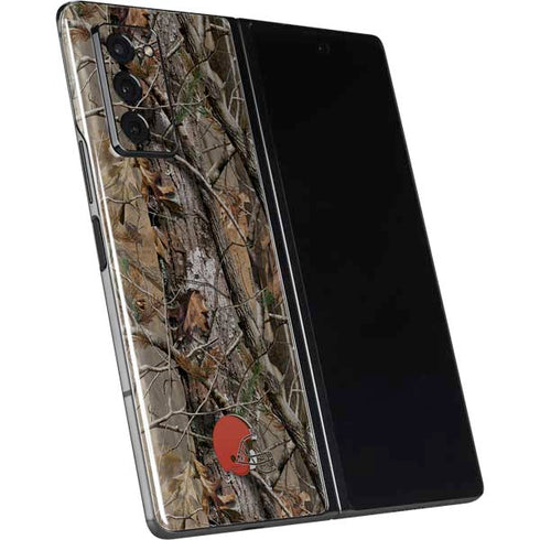NFL Cleveland Browns Realtree AP Camo Galaxy Z Fold2 5G Skin