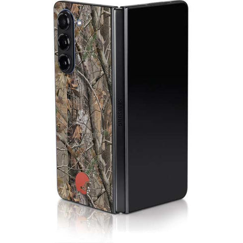 NFL Cleveland Browns Realtree AP Camo Galaxy Z Fold5 5G Skin