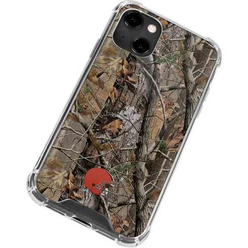 NFL Cleveland Browns Realtree AP Camo iPhone 13 Clear Case