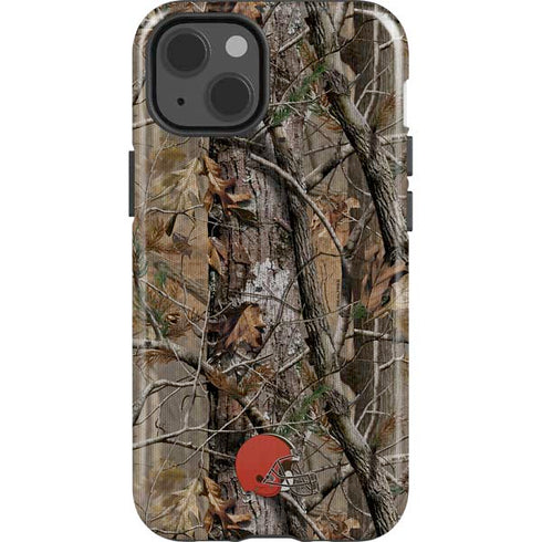 NFL Cleveland Browns Realtree AP Camo iPhone 15 Impact Case