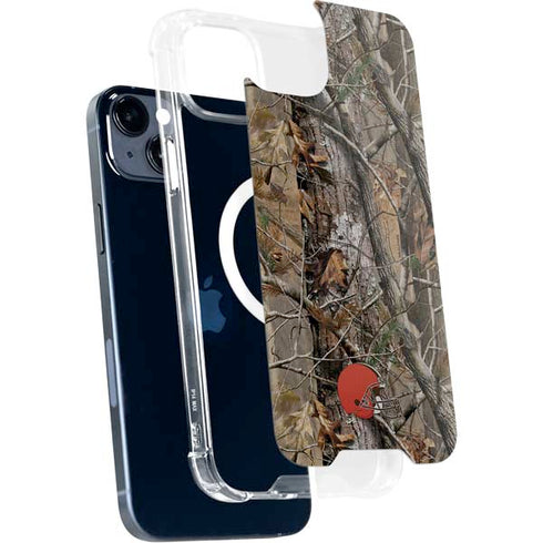 NFL Cleveland Browns Realtree AP Camo iPhone 14 Plus MagSafe Case