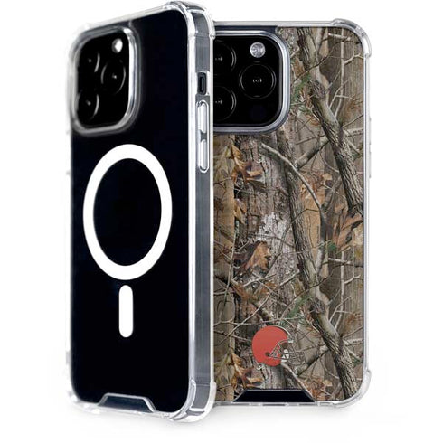 NFL Cleveland Browns Realtree AP Camo iPhone 15 Pro Max MagSafe Case