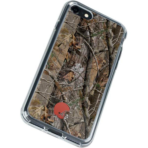 NFL Cleveland Browns Realtree AP Camo iPhone SE (2nd & 3rd Gen) Clear Case