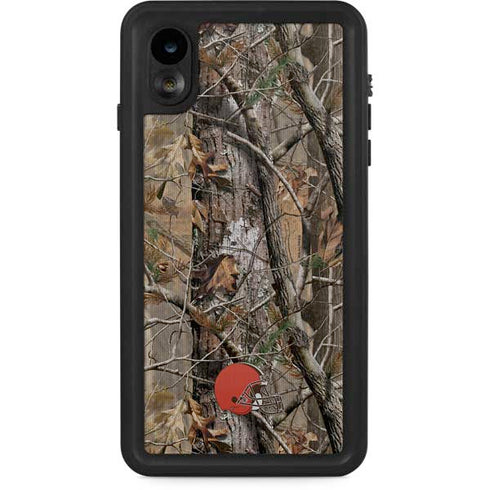 NFL Cleveland Browns Realtree AP Camo iPhone XR Waterproof Case