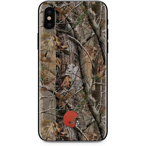 NFL Cleveland Browns Realtree AP Camo iPhone XS Skin