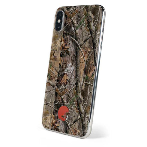 NFL Cleveland Browns Realtree AP Camo iPhone XS Skin