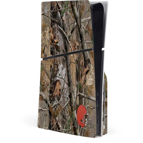 NFL Cleveland Browns Realtree AP Camo PS5 Slim Disk Console Skin