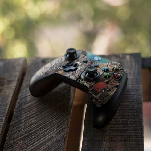 NFL Cleveland Browns Realtree AP Camo Xbox One Controller Skin