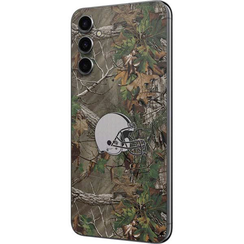 NFL Cleveland Browns Realtree Xtra Green Camo Galaxy A14 5G Skin