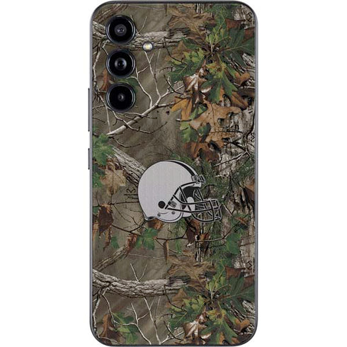 NFL Cleveland Browns Realtree Xtra Green Camo Galaxy A54 5G Skin