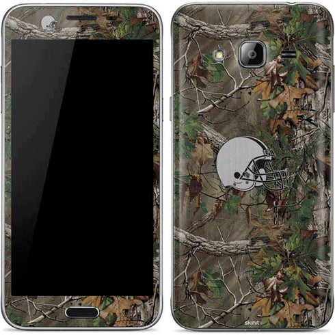 NFL Cleveland Browns Realtree Xtra Green Camo Galaxy J3 Skin