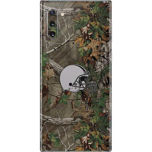 NFL Cleveland Browns Realtree Xtra Green Camo Galaxy Note 10 Skin