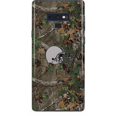 NFL Cleveland Browns Realtree Xtra Green Camo Galaxy Note 9 Skin