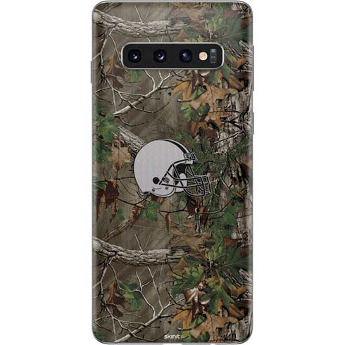 NFL Cleveland Browns Realtree Xtra Green Camo Galaxy S10 Skin