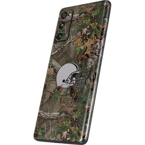 NFL Cleveland Browns Realtree Xtra Green Camo Galaxy S20 Fan Edition Skin