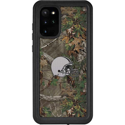 NFL Cleveland Browns Realtree Xtra Green Camo Galaxy S20 Plus Waterproof Case