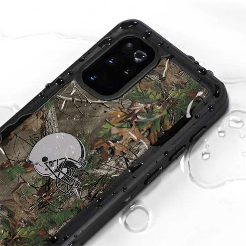 NFL Cleveland Browns Realtree Xtra Green Camo Galaxy S20 Plus Waterproof Case