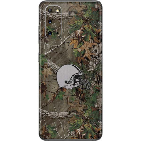 NFL Cleveland Browns Realtree Xtra Green Camo Galaxy S20 Skin