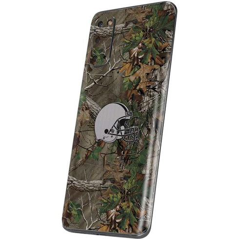 NFL Cleveland Browns Realtree Xtra Green Camo Galaxy S20 Skin