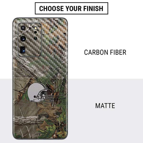 NFL Cleveland Browns Realtree Xtra Green Camo Galaxy S20 Ultra 5G Skin