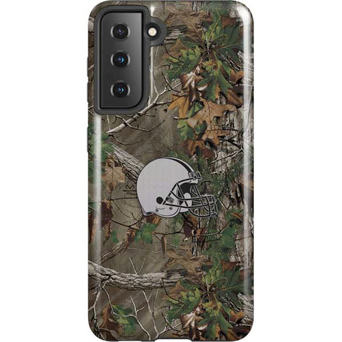 NFL Cleveland Browns Realtree Xtra Green Camo Galaxy S21 5G Pro Case
