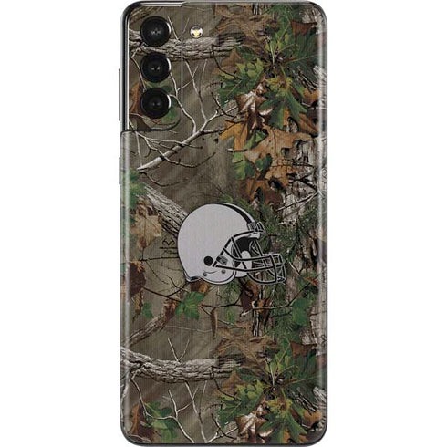 NFL Cleveland Browns Realtree Xtra Green Camo Galaxy S21 Plus 5G Skin