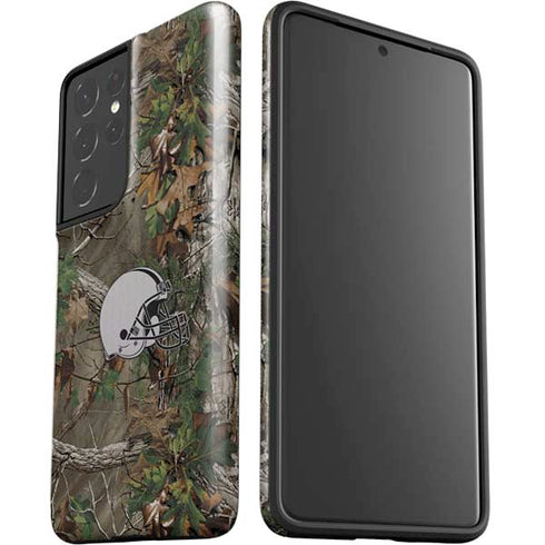 NFL Cleveland Browns Realtree Xtra Green Camo Galaxy S21 Ultra 5G Pro Case