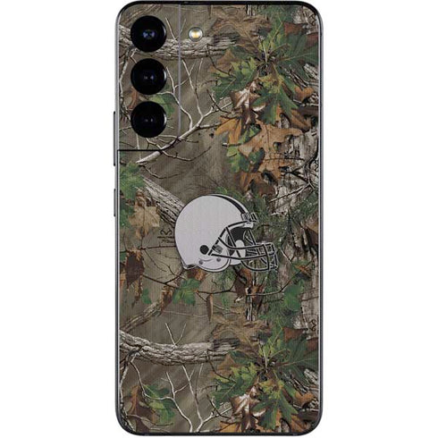 NFL Cleveland Browns Realtree Xtra Green Camo Galaxy S22 Skin