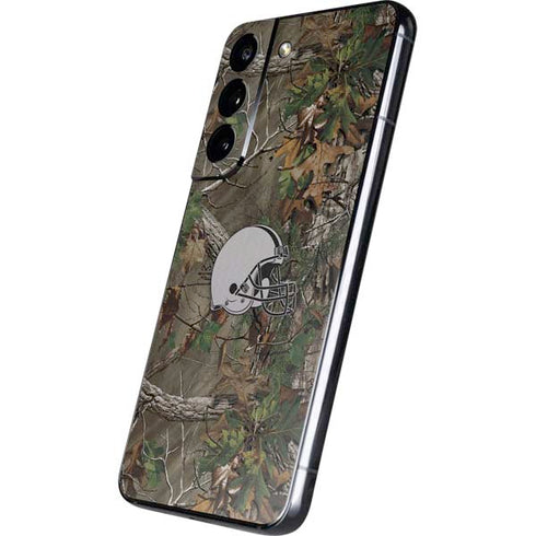 NFL Cleveland Browns Realtree Xtra Green Camo Galaxy S22 Skin