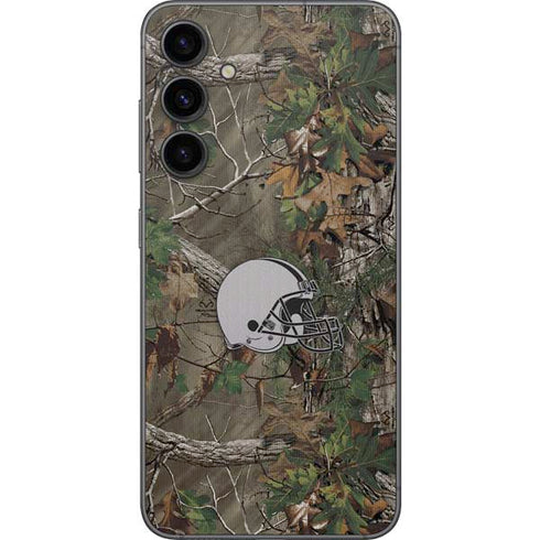 NFL Cleveland Browns Realtree Xtra Green Camo Galaxy S23 FE Skin