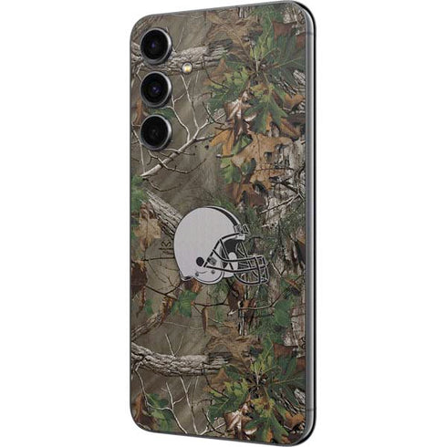 NFL Cleveland Browns Realtree Xtra Green Camo Galaxy S23 FE Skin