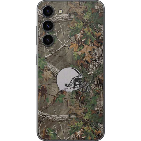 NFL Cleveland Browns Realtree Xtra Green Camo Galaxy S23 Plus Skin