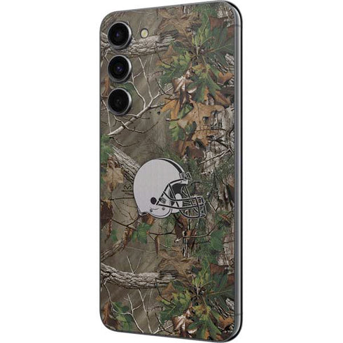 NFL Cleveland Browns Realtree Xtra Green Camo Galaxy S23 Plus Skin