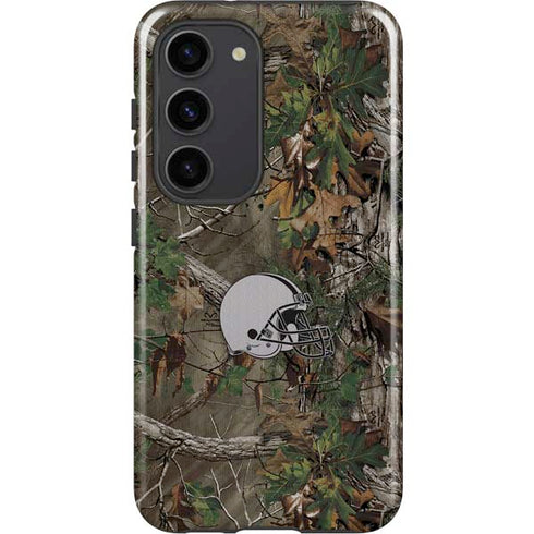 NFL Cleveland Browns Realtree Xtra Green Camo Galaxy S23 Pro Case
