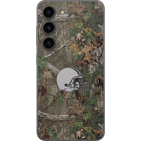 NFL Cleveland Browns Realtree Xtra Green Camo Galaxy S23 Skin