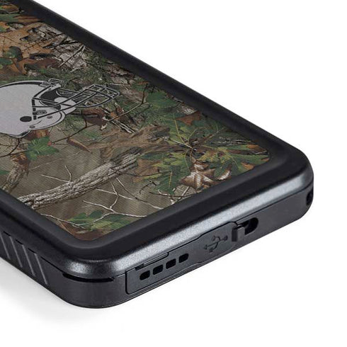 NFL Cleveland Browns Realtree Xtra Green Camo Galaxy S23 Waterproof Case
