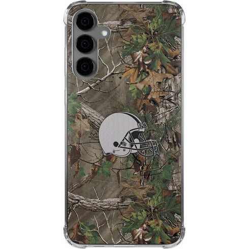 NFL Cleveland Browns Realtree Xtra Green Camo Galaxy S24 Plus Clear Case