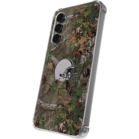 NFL Cleveland Browns Realtree Xtra Green Camo Galaxy S24 Plus Clear Case