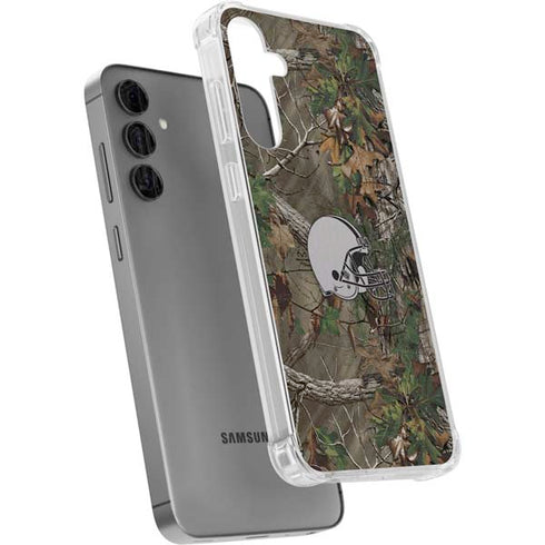 NFL Cleveland Browns Realtree Xtra Green Camo Galaxy S24 Plus Clear Case