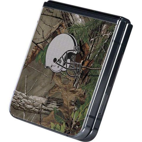 NFL Cleveland Browns Realtree Xtra Green Camo Galaxy Z Flip5 5G Skin
