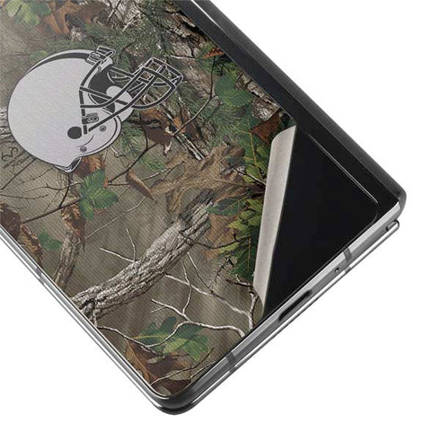 NFL Cleveland Browns Realtree Xtra Green Camo Galaxy Z Fold2 5G Skin