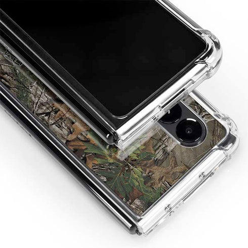 NFL Cleveland Browns Realtree Xtra Green Camo Galaxy Z Fold4 5G Clear Case